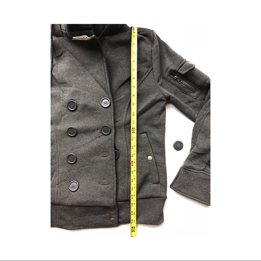 Charcoal grey double breasted jacket - Picture 6 of 8